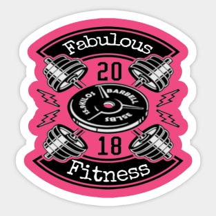 Fabulous Fitness Weights Sticker